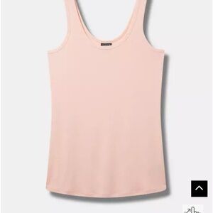 Torrid Pink Fitted Ribbed Tank Top